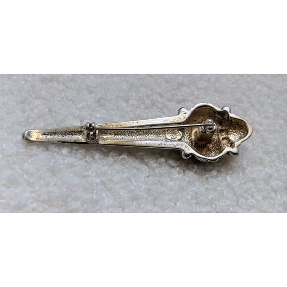 Vintage Premier Designs Modernist Skeptor Gold & Silver Tone Brooch 3 in - Picture 5 of 7